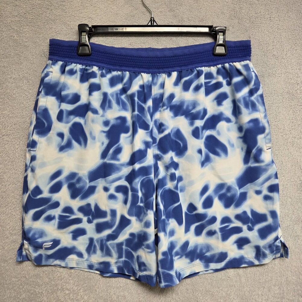 Fabletics Shorts Mens Medium Carbon Blue Charged The Fundamental 7" Lined